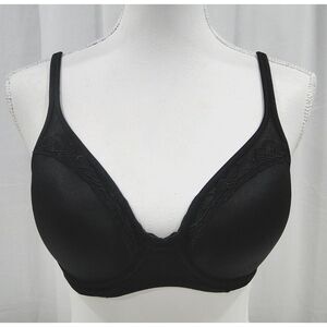 SOMA 570088990 Breathe Beautifully Cool Full Coverage Bra 34B Black Underwire‎